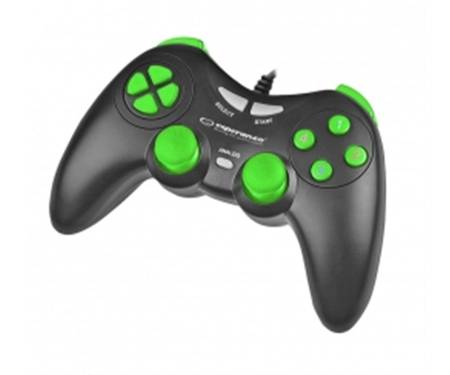 Геймпад Esperanza Fighter Black/Green (EGG105KG) USB