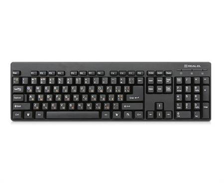 Клавиатура REAL-EL Standard 502 USB черный UAH