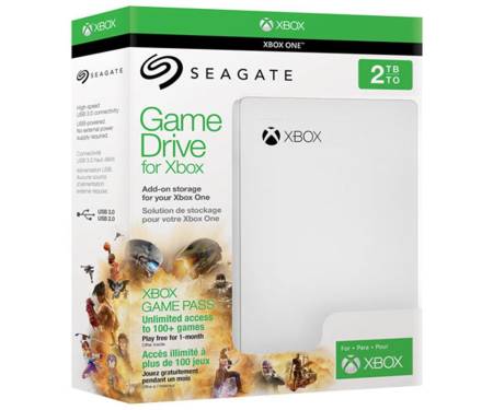 Внешний накопитель 2.5 USB 2.0Tb Seagate Game Drive Xbox White (STEA2000417)
