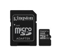 Карта памяти MicroSDHC 16GB UHS-I Class 10 Kingston Canvas Select + SD-адаптер (SDCS/16GB)