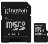 Карта памяти MicroSDHC 32GB UHS-I Class 10 Kingston Canvas Select + SD-адаптер (SDCS/32GB)