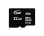 Карта памяти MicroSDHC 32GB UHS-I Class 10 Team Black + SD-adapter (TUSDH32GCL10U03)