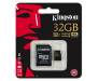 Карта памяти MicroSDHC 32GB UHS-I/U3 Kingston Gold + SD-адаптер R90/W45MB/s (SDCG/32GB)