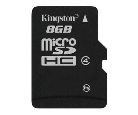 Карта памяти MicroSDHC 8GB Class 4 Kingston (SDC4/8GBSP)