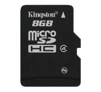 Карта памяти MicroSDHC 8GB Class 4 Kingston (SDC4/8GBSP)