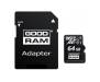 Карта памяти MicroSDXC 64GB UHS-I Class 10 GOODRAM + SD-adapter (M1AA-0640R11)