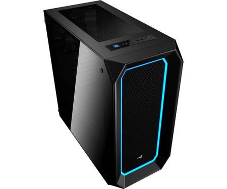 Корпус AEROCOOL P7-C0 Pro Window Glass RGB Black без БП