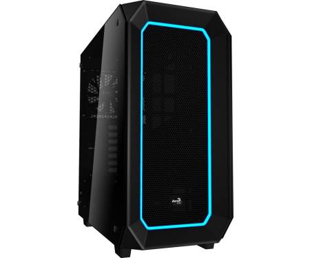 Корпус AEROCOOL P7-C0 Pro Window Glass RGB Black без БП