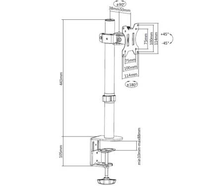 Кронштейн ITech MBES-01F (для монитора)