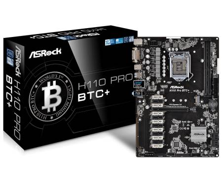 Материнская плата ASRock H110 Pro BTC+ Socket 1151