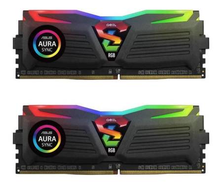 Модуль DDR4 2x8GB/2400 Geil Super Luce Black RGB Sync LED (GLS416GB2400C16DC)