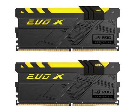 Модуль DDR4 2x8GB/3000 Geil EVO X ROG Black RGB LED (GREXR416GB3000C15ADC)
