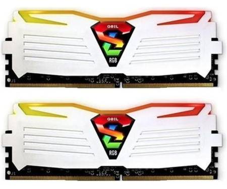 Модуль DDR4 2x8GB/3000 Geil Super Luce White RGB LED (GLWC416GB3000C16ADC)