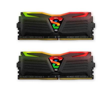 Модуль DDR4 2x8GB/3200 Geil Super Luce Black RGB LED (GLC416GB3200C16ADC)