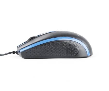 Мышь Gembird MUS-104-B Black/Blue USB