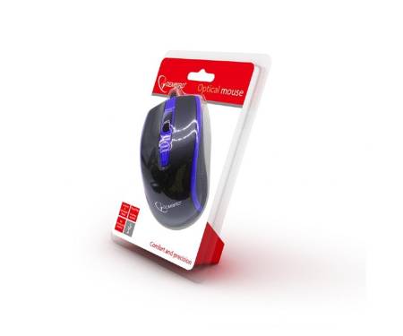 Мышь Gembird MUS-104-B Black/Blue USB