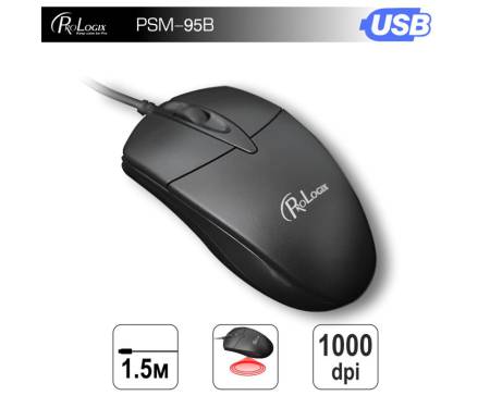 Мышь ProLogix PSM-95B Black USB
