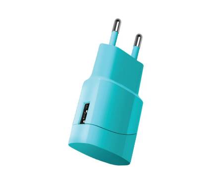 Сетевое зарядное устройство Florence Color Aquamarin (FW-1U010A)