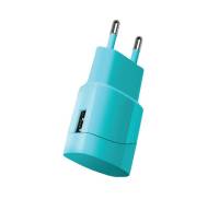 Сетевое зарядное устройство Florence Color Aquamarin (FW-1U010A)
