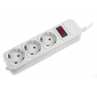 Сетевой фильтр Maxxter (SPM3-G-10G) 3 розетки, 3м, белый