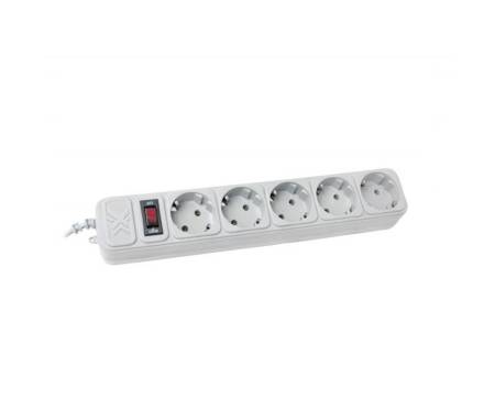 Сетевой фильтр Maxxter 5 розеток 3м (SPM5-G-10G) серый