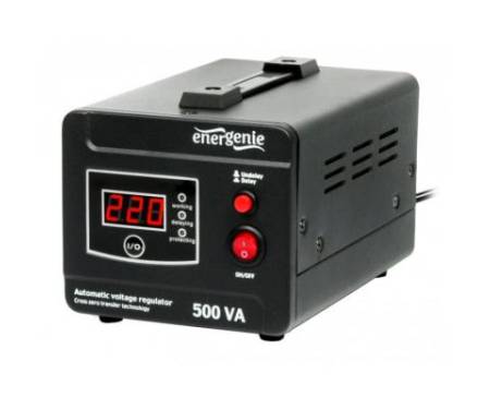 Стабилизатор напряжения EnerGenie EG-AVR-D500-01 500VA, 1xSchuko