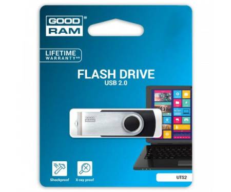 Флешка USB 16GB GOODRAM UTS2 (Twister) Black (UTS2-0160K0R11)