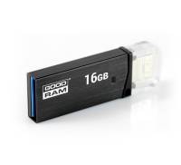Флешка USB3.0 16GB OTG GOODRAM OTN3 (Twin) Black (OTN3-0160K0R11)