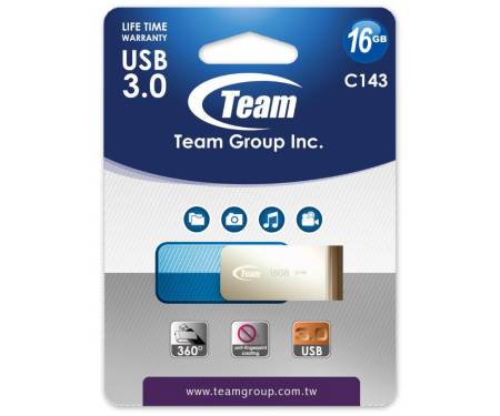 Флешка USB3.0 16Gb Team C143 Blue (TC143316GL01)