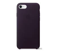 Apple iPhone 7/8 Leather Case - Dark Aubergine MQHD2