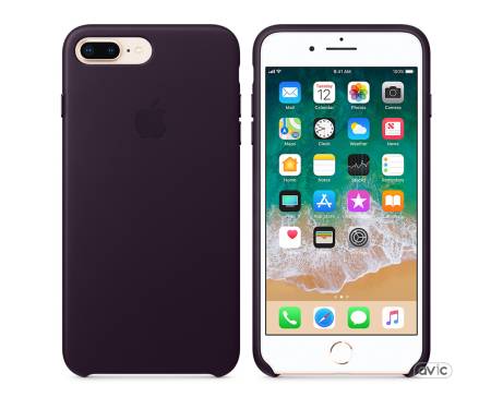 Apple iPhone 7 Plus/8 Plus Leather Case - Black MQHM2