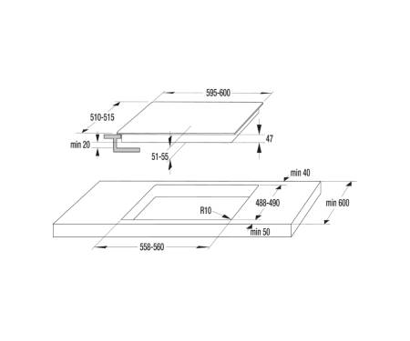 Варочная поверхность Gorenje ECT6SY2W
