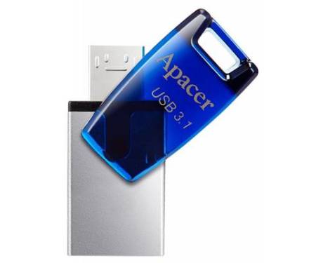 Флешка Apacer 32GB AH179 Blue USB 3.1 OTG (AP32GAH179U-1)