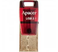 Флешка Apacer 32GB AH180 Red Type-C Dual USB 3.1 (AP32GAH180R-1)