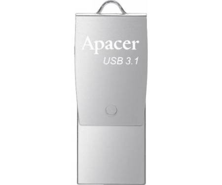 Флешка Apacer 32GB AH750 Silver USB 3.1 OTG (AP32GAH750S-1)