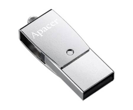 Флешка Apacer 32GB AH750 Silver USB 3.1 OTG (AP32GAH750S-1)
