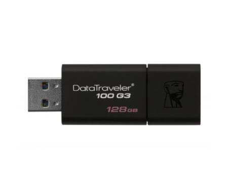 Флешка Kingston 128GB DT100 G3 Black USB 3.0 (DT100G3/128GB)