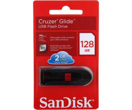 Флешка SANDISK 128GB Cruzer Glide Black USB 3.0 (SDCZ600-128G-G35)