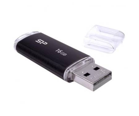 Флешка Silicon Power 16GB Ultima U02 Black USB 2.0 (SP016GBUF2U02V1K)