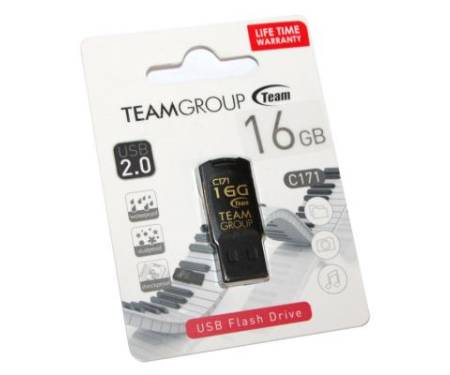 Флешка Team 16GB C171 Black USB 2.0 (TC17116GB01)