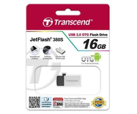 Флешка Transcend JetFlash 380S (TS16GJF380S)