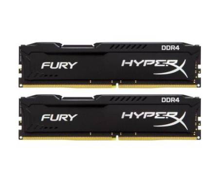 Модуль DDR4 8GB (2x4GB) 2400 MHz Fury Black Kingston (HX424C15FBK2/8)