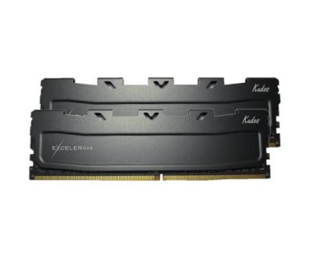 Модуль DDR4 16GB (2x8GB) 2400 MHz Black Kudos eXceleram (EKBLACK4162414AD)