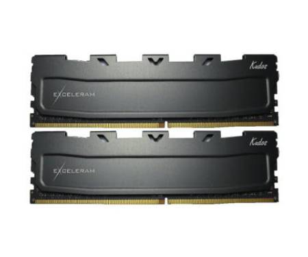 Модуль DDR4 16GB (2x8GB) 2400 MHz Black Kudos eXceleram (EKBLACK4162415AD)