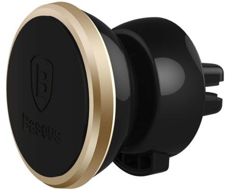 Автодержатель Baseus 360-degree Rotation Magnetic Car Air Vent Mount Holder Luxury Gold