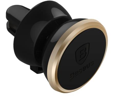 Автодержатель Baseus 360-degree Rotation Magnetic Car Air Vent Mount Holder Luxury Gold
