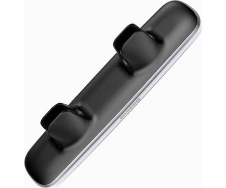 Автодержатель Baseus Double clip Vehicle Mount (Horizontal type) Silver