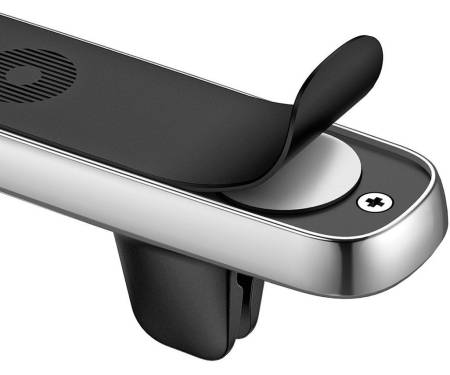 Автодержатель Baseus Double clip Vehicle Mount (Horizontal type) Silver