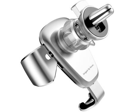 Автодержатель Baseus Gravity Car Mount (Metal type) Silver