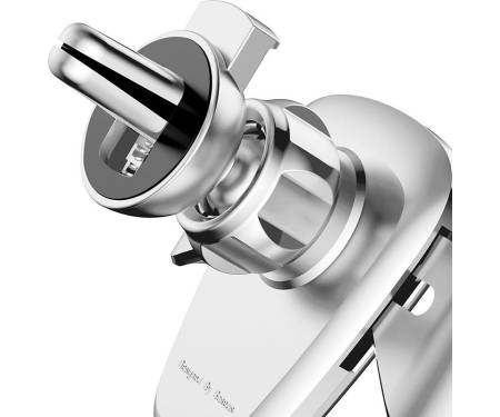 Автодержатель Baseus Gravity Car Mount (Metal type) Silver